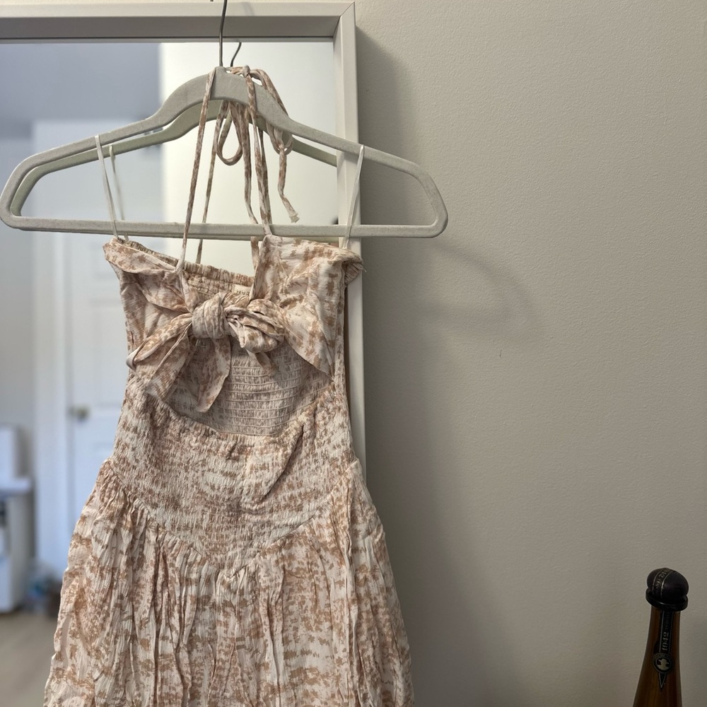 Chic Bohemian Halter Dress